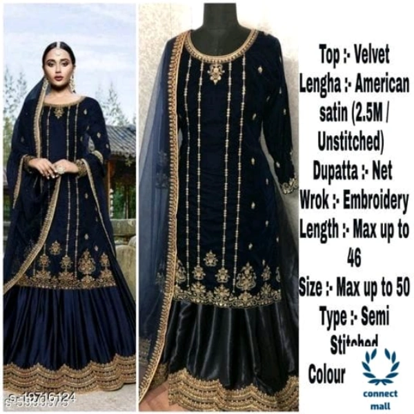 Trendy Alluring Sharara - Free Size, Maroon, Georgette, Embellished, Pack of:1